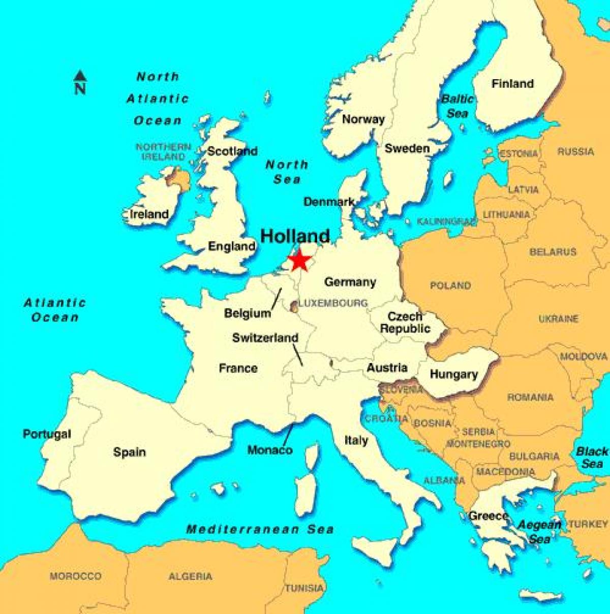 Holland Peta Eropa 